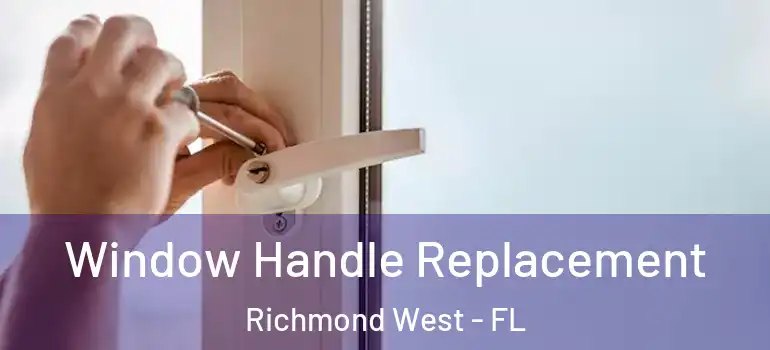  Window Handle Replacement Richmond West - FL